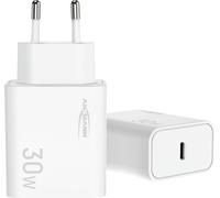 ANSMANN Chargeur USB C 30W - PD Chargeur Rapide Mural avec Protection Multisafe - Compatible iPhone Samsung Tablette & Plus