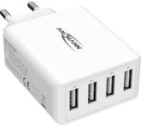 Ansmann HomeCharger HC430 Chargeur USB 30 W 4x USB-A blanc intérieure