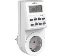 ANSMANN Horloge programmable, Horloge hebdomadaire AES6 programmable Individuellement, écran LCD, 3680W, numérique avec 18 Heures de Commutation préprogrammées, Fonction aléatoire, Heure d'été