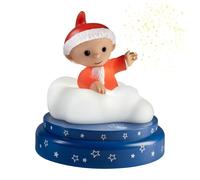 ANSMANN Lampe de nuit LED Sandman, Lampe de nuit pour enfants, Arrêt automatique, Lumière blanche chaude, Fonction tactile, Fonctionne avec des piles