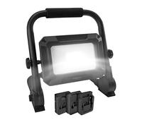 Ansmann 1600-0639 LED Strahler FL30W 18V Powertool-Akkupacks, inkl. Adapterplatten LED COB, Luminaire LED fonctionnant à pile Projecteur 30 W 3000 lm