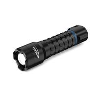 ANSMANN Lampe torche de survie 3000 lumens, forte puissance lumineuse, autonomie extrêmement longue, rechargeable via câble USB C ou avec piles AAA, randonnée, camping, équipement d'urgence