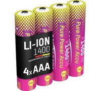 Ansmann Li-Ion Akku Micro AAA Typ 1400 (min. 1250 mAh) Jeu de piles rechargeables Li-Ion 1250 mAh 1.2 V 1 pc(s)