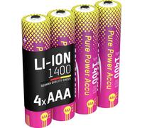 Ansmann Li-Ion Akku Micro AAA Typ 1400 (min. 1250 mAh) Jeu de piles rechargeables Li-Ion 1250 mAh 1.5 V 1 pc(s)