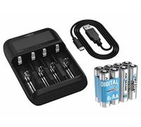 Chargeur de piles rondes Ansmann Lithium 4 LiFePO, Li-ion, NiCd, NiMH 10340, 10350, 10440, 10500, 10350, 10440, 10500, 12500