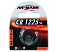 ANSMANN Lot de 5 blisters de 1 Pile Bouton lithium CR1225 3 volts 50 mAh