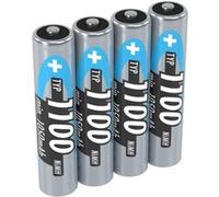 Ansmann Piles rechargeables HR03 NiMH 1100 mAh 1,2V Micro AAA faible autodécharge - Lot de 4