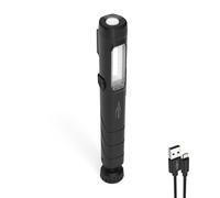 ANSMANN Mini lampe de poche PL210R (1 pce) - Petite lampe crayon idéale dans le garage, l’atelier, en extérieur ou au camping - Mini lampe torche rechargeable 210 Lumen