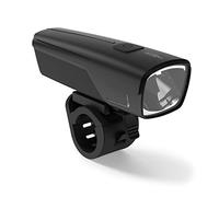 ANSMANN Phare LED avant rechargeable pour vélo (1 pce) - Lumière vélo puissante à 2 modes d'éclairage - Lampe vélo design et robuste d'une portée de 200 m, Noir