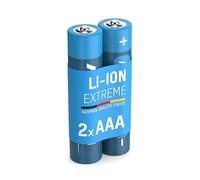 ANSMANN Pile Micro AAA Extreme Lithium 1,5V (2 pces) - Piles FR03 extrêmement légères et à Haute capacité - Piles jetables puissantes, résisistantes et polyvalentes