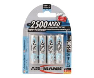 ANSMANN Pile rechargeable ANSMANN maxE 1,2 V 2500 mAh R6-AA-Mignon HR6 4 Quantité:1