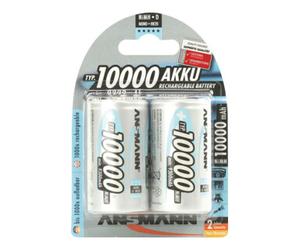 ANSMANN Pile rechargeable Mono 10000mAh 1,2V NiMH ANSMANN 1,2V NiMH ANSMANN Blister Quantité:1