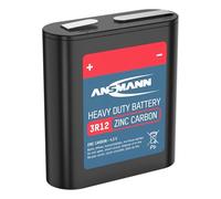 ANSMANN Pile Zinc-Carbone 3R12 (1 PCE) - Pile jetable pour radios, lanternes, système d'éclairage de Miniatures, etc. - Pile Plate 3R12 spéciale Garantie sans Mercure ni Cadmium