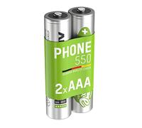 Ansmann Pile rechargeable AAA 5035523 NiMH 1,2 V 550 mAh – Lot de 2