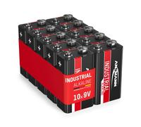 ANSMANN Piles alcalines "Industrial" E-Block, paquet de 10