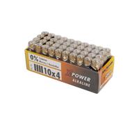 ANSMANN Piles alcalines industrielles 1521-0007 LR03 / AAA 10 schrink de 4