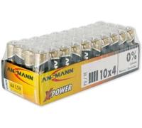 ANSMANN Piles alcalines industrielles 5015681 LR06 / AA 10 schrink de 4