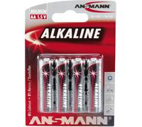 ANSMANN Piles alcalines "RED" Mignon AA Blister de 4 pièces