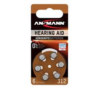 Ansmann Piles auditives 312 1,4V P312 ZL3 PR41 – pour aides auditives – Marron (lot de 1)