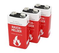 ANSMANN Piles Lithium 9V 6AM6 (Lot de 3) - Piles spéciales pour détecteur de fumée et Autre système d'alarme - Piles 9V résistantes, fiables et à Longue durée de Vie