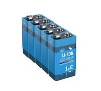 ANSMANN Piles Lithium 9V 6AM6 (Lot de 5) - Piles spéciales pour détecteur de fumée et Autre système d'alarme - Piles 9V résistantes, fiables et à Longue durée de Vie