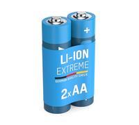 ANSMANN Piles Mignon AA Extreme Lithium 1,5V (Lot de 2) - Piles FR6 extrêmement légères d'une capacité de 3000 mAh - Piles jetables puissantes et résistantes