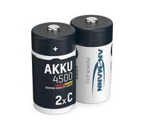 Ansmann Pile rechargeable LR14 (C) NiMH 1,2 V 4500 mAh - Lot de 2