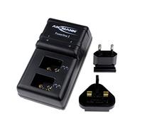 ANSMANN Powerline 2 Chargeur de Batterie 9 V pour Batteries NiMH NiCd Rechargeables | avec Prises Britanniques et européennes et Affichage LED | Chargeur Rapide avec Surveillance individuelle et