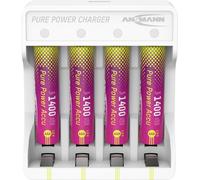 Ansmann Pure Power Set 4× Micro AAA Akkus und Lademodul Pile rechargeable LR3 (AAA) Li-Ion 1250 mAh 1.5 V 1 pc(s)