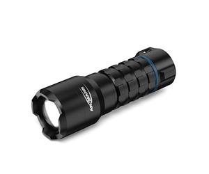 ANSMANN Survival lampe de poche 450 lumens, lampe LED Outdoor randonnée camping urgence, rechargeable par câble USB C compact très lumineux et très longue durée d'éclairage, modes d'éclairage