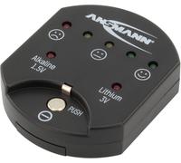 ANSMANN Testeur de piles boutons (1 pce) - Testeur piles plates alcalines 1,5V et lithium 3V - Testeur de capacité des piles de type CR2025, CR2032, LR41, LR44, et autres formats