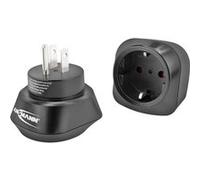 ANSMANN TRAVEL ADAPTER EU-US Noir