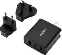 Ansmann USB-Ladegerät Travel Charger TC315 / 3 A / 15,5 W / 3 Port Chargeur USB 15.5 W USB-A femelle Smart IC noir intérieure