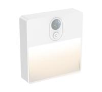 ANSMANN veilleuse avec détecteur de mouvement et aimant de fixation, 4 niveaux d'éclairage blanc chaud, rose, vert, bleu, rechargeable par câble USB C, veilleuse pour enfants et bébés