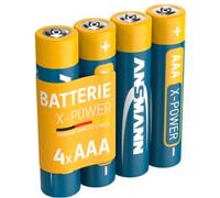 Ansmann Piles alcalines industrielles X-Power 1521-0007 LR03 (AAA) 1,5 V 4 pièces