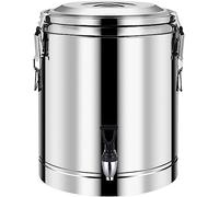 ANSNOW Baril D'Isolation Commercial Avec Robinet, Baril D'Isolation En Acier, Urne À Café, Distributeur de Boissons D'Eau Chaude Pour Fêtes, Cafétérias, Hôtels/304/40L