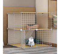ANSNOW Cage Pour Chat, Cages Pour Chiens de Taille Moyenne, Filet D'Enceinte En Métal, Condo Pour Chat À 2Ux, Pour Petits Animaux de Compagnie, Lapins, Hérissons, Chats, Cochons D'Inde