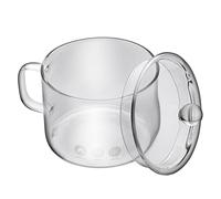 ANSNOW Casserole En Verre Avec Couvercle, Cuiseur Vapeur Pour Micro-Ondes, Casserole Et Couvercle Pour Micro-Ondes