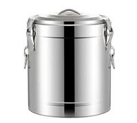 ANSNOW Cateurn Chauffe-eau en acier inoxydable avec couvercle verrouillable, portable avec grande poignée de transport 100 l