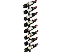 ANSNOW Le Fer Forgé Mural Peut Être Empilé de Manière Oblique. Porte-Bouteilles de Vin Européen Simple. Présentoir Décoratif pour La Maison, Le Restaurant, Le Bar./Noir/8 Bouteilles de Casiers À Vin