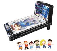ANSNOW Minihine de Jeu de Flipper, Jouet de Flipper de Table Portable Pour Adultes Et Enfants, Protection de L'Environnement Et Sécurité, À Partir de 4 ans