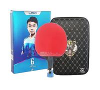 ANSNOW Nouvelle Raquette de Ping-Pong Collante 6 Étoiles 7 Plis Lame de Carbone Picots de Chauve-Souris de Ping-Pong Dans La Pagaie de Ping-Pong Pour Une Attaque Rapide