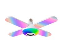 anso 50W LED Starry Plafonnier Haut-parleur RGB Couleur Changeant Musique+Télécommande E27/B22 Ampoule