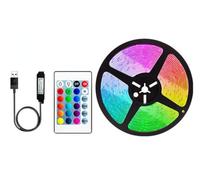 anso Bande lumineuse LED de 30,5 m, 15,2 m pour chambre, TV, PC, rétroéclairage ruban adhésif 5050 RVB Bluetooth APP USB (ensemble USB de 3 m)