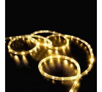 Anso Guirlande lumineuse LED à énergie solaire étanche pour jardin, patio, cour, allée, lampe extérieure (Blanc chaud, 7 m, 50 LED)