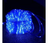 anso Guirlande lumineuse solaire à LED étanche pour extérieur, jardin, terrasse, cour, chemin (bleu, 10,9 m, 100 LED)