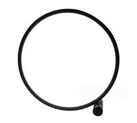 anso Lampe de chevet LED circulaire à intensité variable pour décoration d'intérieur Blanc froid (noir)