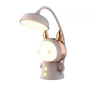 anso Lampe de table USB 3 modes d'éclairage de nuit pour la maison, le salon, le dortoir, lampe de chevet LED (violet)