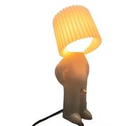 anso Petite Lampe Créative Garçon Espiègle Lampe de Bureau Veilleuse de Chevet Décoration Maison Cadeau (Jaune)