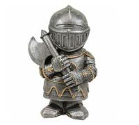 anso Statues de garde rétro croisé armure de nain de chevalier décoration de cour jardin pelouse ornement (garde E)